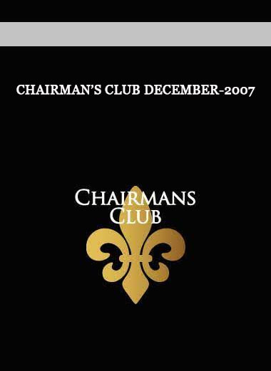 Chairman’s Club December-2007