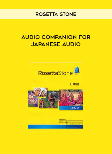 Audio Companion for Japanese audio by Rosetta Stone