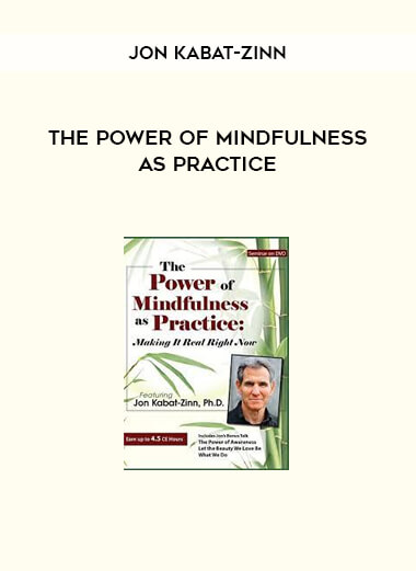 The Power of Mindfulness as Practice from Jon Kabat-Zinn