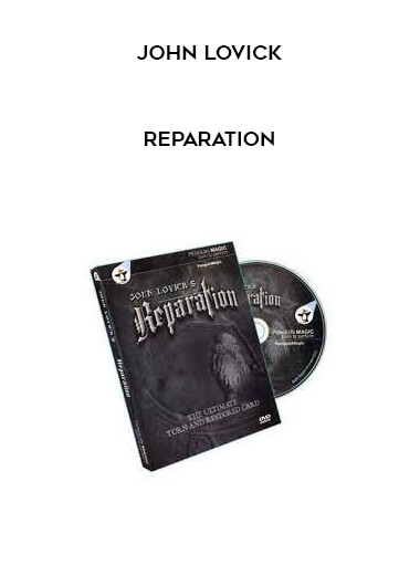 John Lovick - Reparation