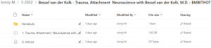 Trauma, Attachment & Neuroscience from Bessel Van der Kolk