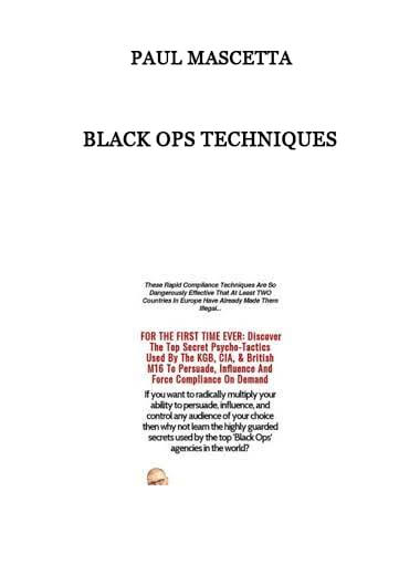 Paul Mascetta – Black Ops Techniques