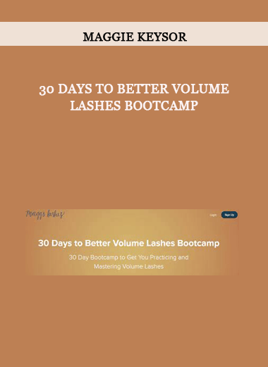 30 Days to Better Volume Lashes Bootcamp by Maggie Keysor of https://crabaca.store/