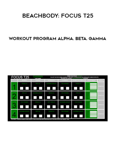 Beachbody: Focus T25 – Workout Program Alpha. Beta. Gamma of https://crabaca.store/