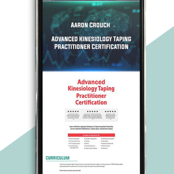 Advanced Kinesiology Taping Practitioner Certification from Aaron Crouch of https://crabaca.store/