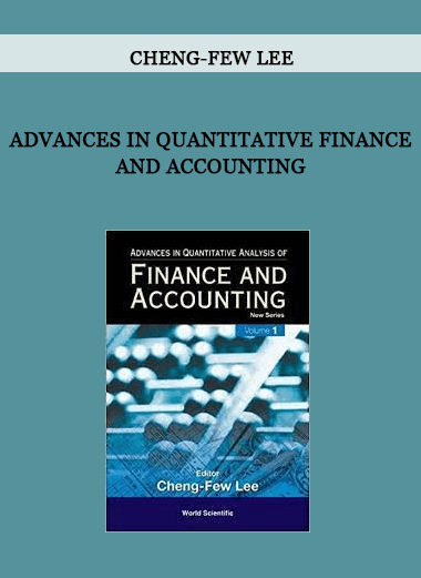 Advances in Quantitative Finance and Accounting by Cheng-Few Lee of https://crabaca.store/