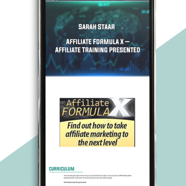 Affiliate Formula X – Affiliate Training presented by Sarah Staar of https://crabaca.store/