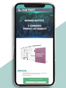 Baymard Institute – E-Commerce Product List Usability of https://crabaca.store/