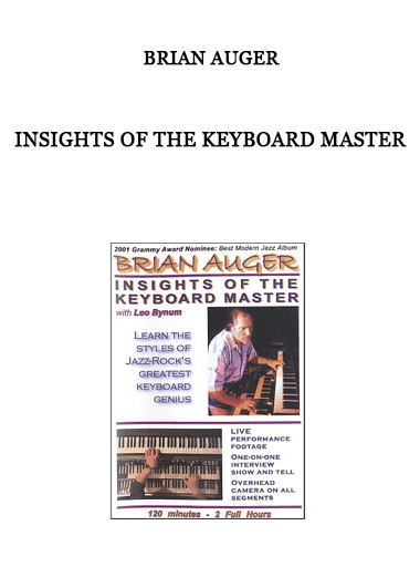 Brian Auger - Insights Of The Keyboard Master of https://crabaca.store/
