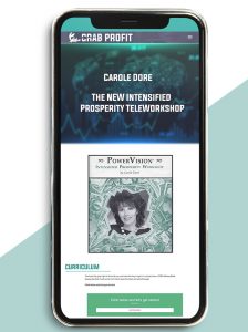 Carole Dore - The NEW Intensified Prosperity TeleWorkshop of https://crabaca.store/