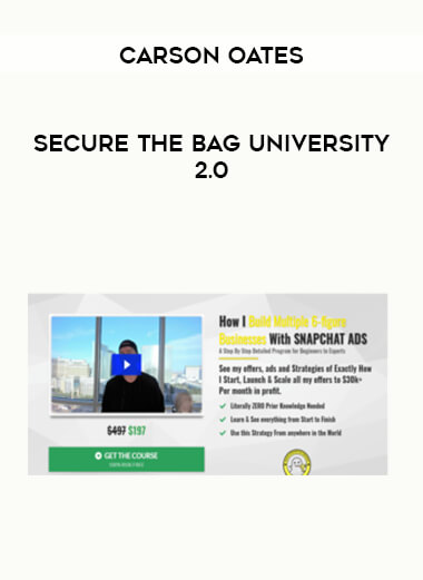 Carson Oates - Secure The Bag University of https://crabaca.store/
