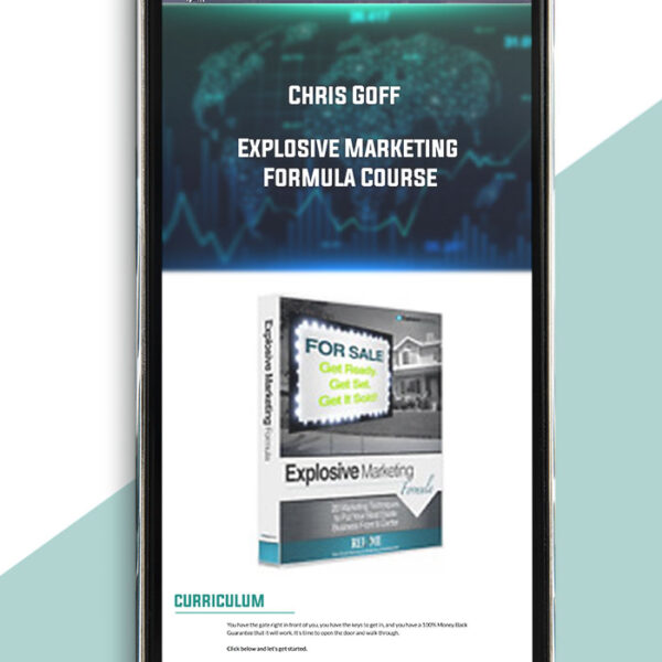 Chris Goff – Explosive Marketing Formula Course of https://crabaca.store/