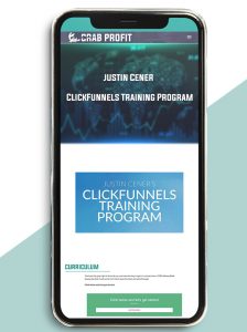 ClickFunnels Training Program from Justin Cener of https://crabaca.store/