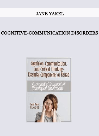 Cognitive-Communication Disorders from Jane Yakel of https://crabaca.store/