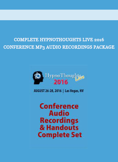 Complete HypnoThoughts Live 2016 Conference MP3 Audio Recordings Package of https://crabaca.store/