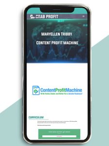 Content Profit Machine from MaryEllen Tribby of https://crabaca.store/