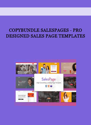 Copybundle SalesPages - Pro Designed Sales Page Templates of https://crabaca.store/