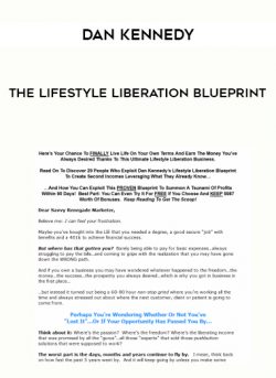 The Lifestyle Liberation Blueprint by Dan Kennedy of https://crabaca.store/
