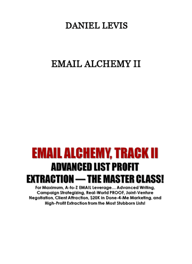 Daniel Levis - Email Alchemy II of https://crabaca.store/