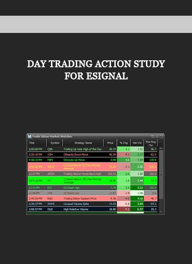 Day Trading Action Study for eSignal of https://crabaca.store/