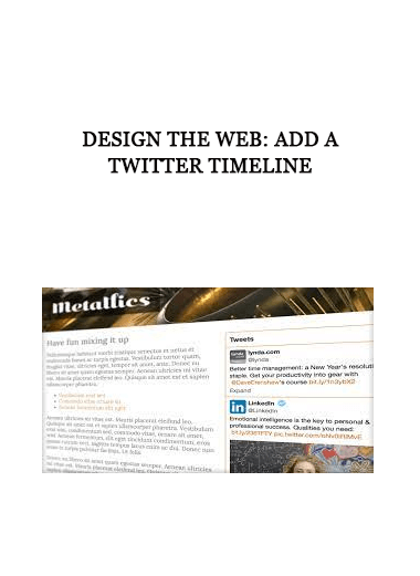 Design the Web: Add a Twitter Timeline of https://crabaca.store/