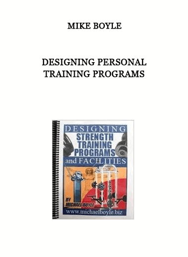 Designing Personal Training Programs by Mike Boyle of https://crabaca.store/