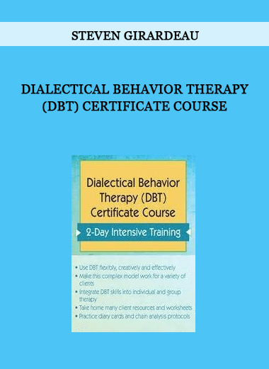 Dialectical Behavior Therapy (DBT) Certificate Course from Steven Girardeau of https://crabaca.store/