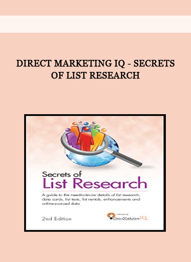 Direct Marketing IQ - Secrets Of List Research of https://crabaca.store/