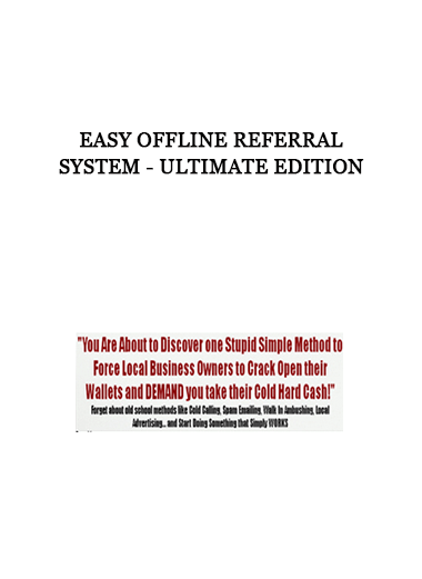 Easy Offline Referral System - ULTIMATE Edition of https://crabaca.store/