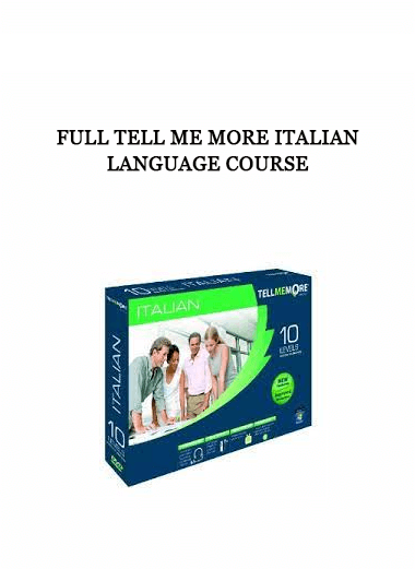 Full Tell Me More Italian Language Course of https://crabaca.store/