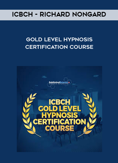 Gold Level Hypnosis Certification Course from ICBCH - Richard Nongard of https://crabaca.store/