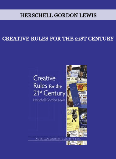 Herschell Gordon Lewis - Creative Rules for the 21st Century of https://crabaca.store/