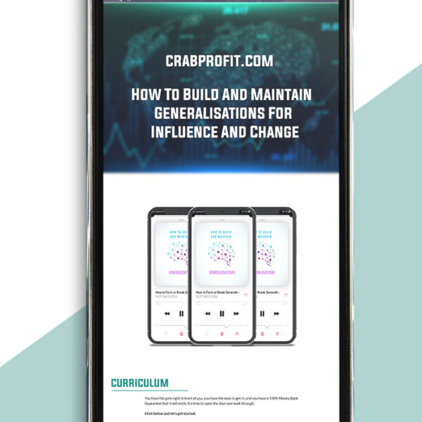 How To Build And Maintain Generalisations For Influence And Change of https://crabaca.store/