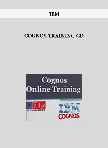 IBM - Cognos Training CD of https://crabaca.store/
