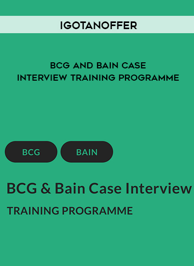 IGotanOffer – BCG and Bain Case Interview Training Programme of https://crabaca.store/