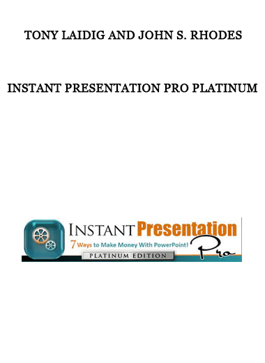 Instant Presentation Pro Platinum by Tony Laidig And John S. Rhodes of https://crabaca.store/