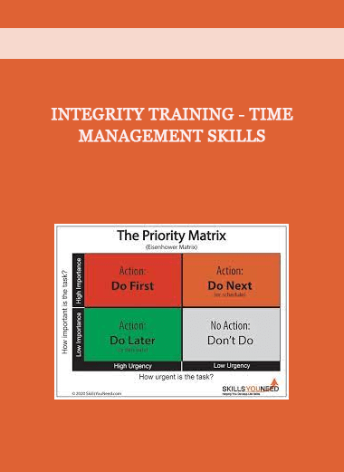 Integrity Training - Time Management Skills of https://crabaca.store/