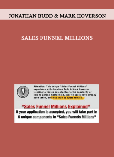 Jonathan Budd & Mark Hoverson - Sales Funnel Millions of https://crabaca.store/