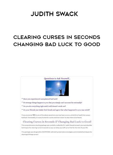 Judith Swack - Clearing Curses in Seconds - Changing Bad Luck to Good of https://crabaca.store/