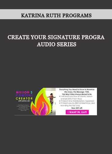 Katrina Ruth Programs - Create Your Signature Program Audio Series of https://crabaca.store/