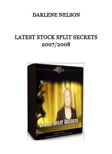 Latest Stock Split Secrets 2007/2008 by Darlene Nelson of https://crabaca.store/