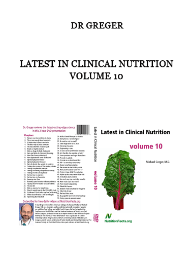 Latest in Clinical Nutrition Volume 10 by Dr Greger of https://crabaca.store/