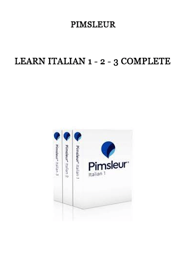 Learn Italian 1 - 2 - 3 Complete by Pimsleur of https://crabaca.store/
