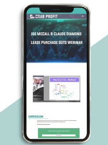 Lease Purchase GUTS Webinar from Joe McCall & Claude Diamond of https://crabaca.store/