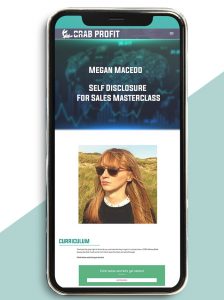 Megan Macedo – Self Disclosure For Sales Masterclass of https://crabaca.store/