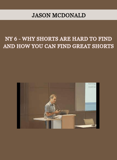 NY 6 - Why Shorts are Hard to Find and How You Can Find Great Shorts by Jason McDonald of https://crabaca.store/