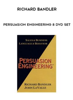 Persuasion Engineering 8 DVD Set from Richard Bandler of https://crabaca.store/