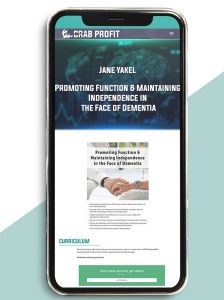 Promoting Function & Maintaining Independence in the Face of Dementia from Jane Yakel of https://crabaca.store/