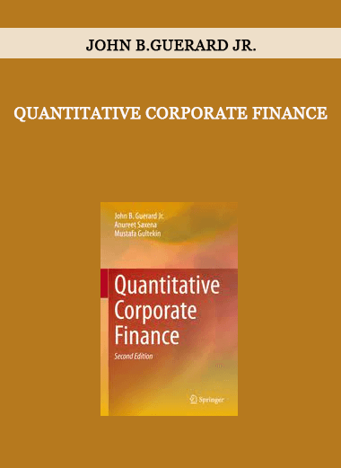 Quantitative Corporate Finance by John B.Guerard Jr. of https://crabaca.store/