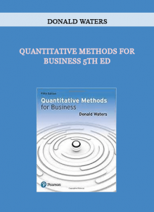 Quantitative Methods for Business 5th Ed by Donald Waters of https://crabaca.store/